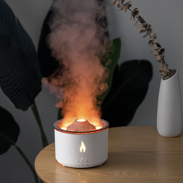 Volcano Humidifier with Dual-Color Ambiance and Aromatherapy - Your Gateway to Tranquility