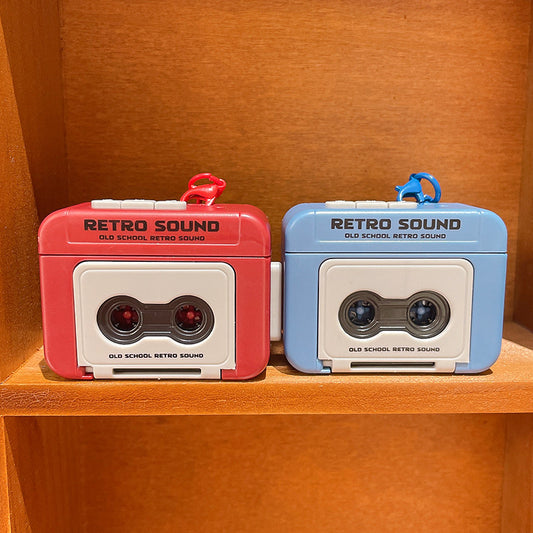 Mini Retro Recorder Keychain with voice recording & built-in music. Vintage-style gadget, fun gift for couples, friends & everyday carry.