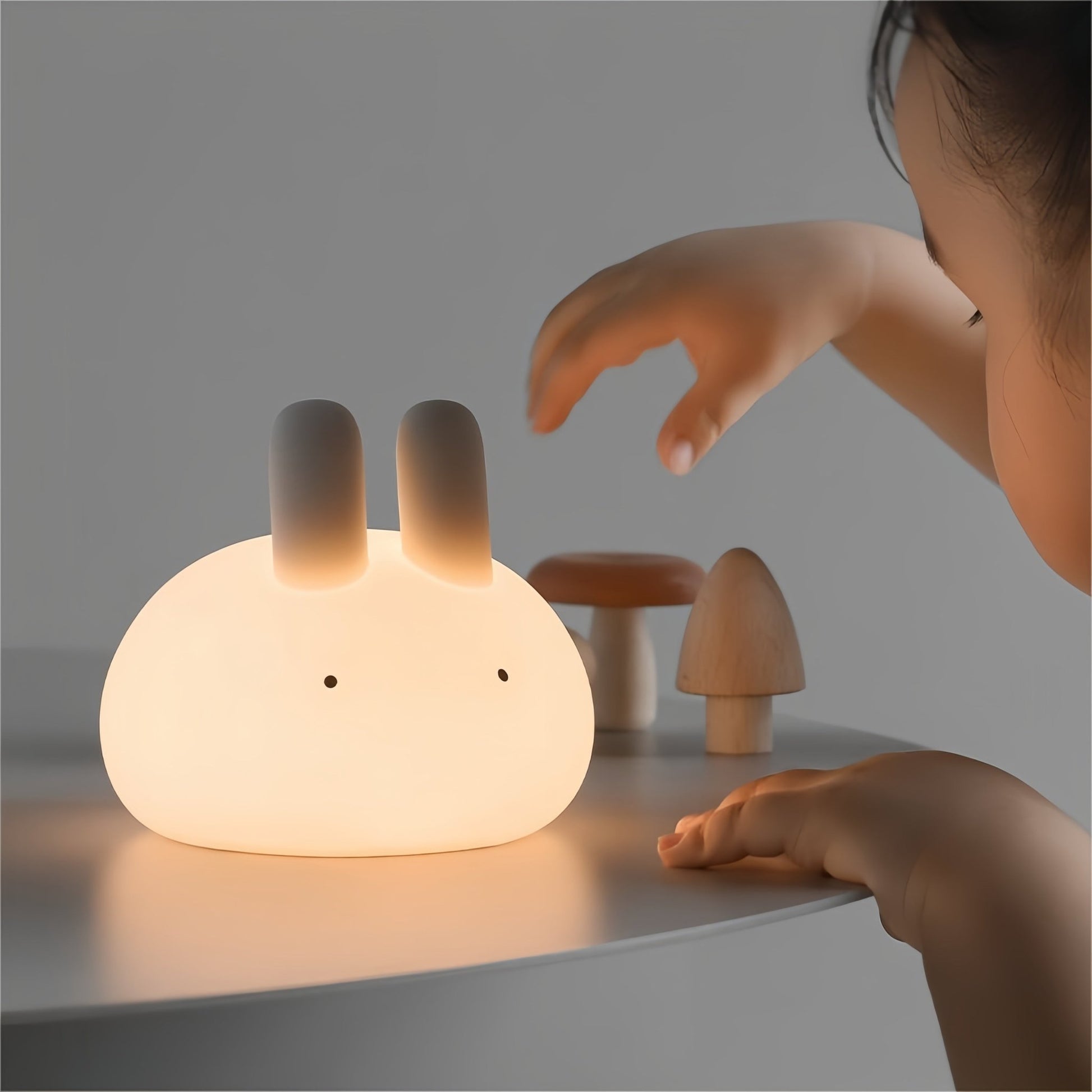 Add warmth and charm with the Bunny Silicone Night Lamp. Cute, rechargeable LED night light for kids, nurseries, or bedrooms. Soft glow & safe silicone design.
