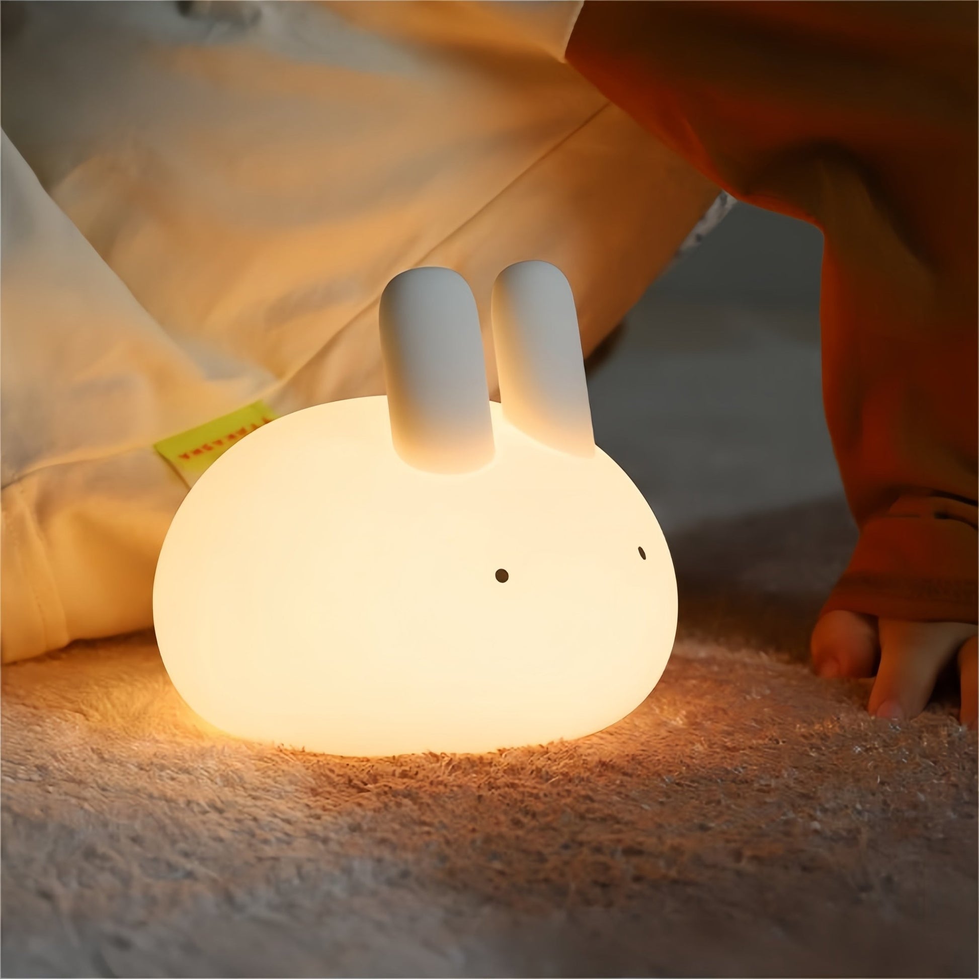 Add warmth and charm with the Bunny Silicone Night Lamp. Cute, rechargeable LED night light for kids, nurseries, or bedrooms. Soft glow & safe silicone design.