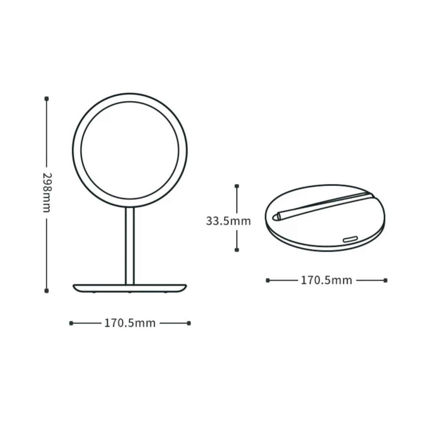 Upgrade your routine with the Foldable LED Vanity Mirror – portable, rechargeable, daylight 97% CRI lighting, stepless dimming & travel lock design.