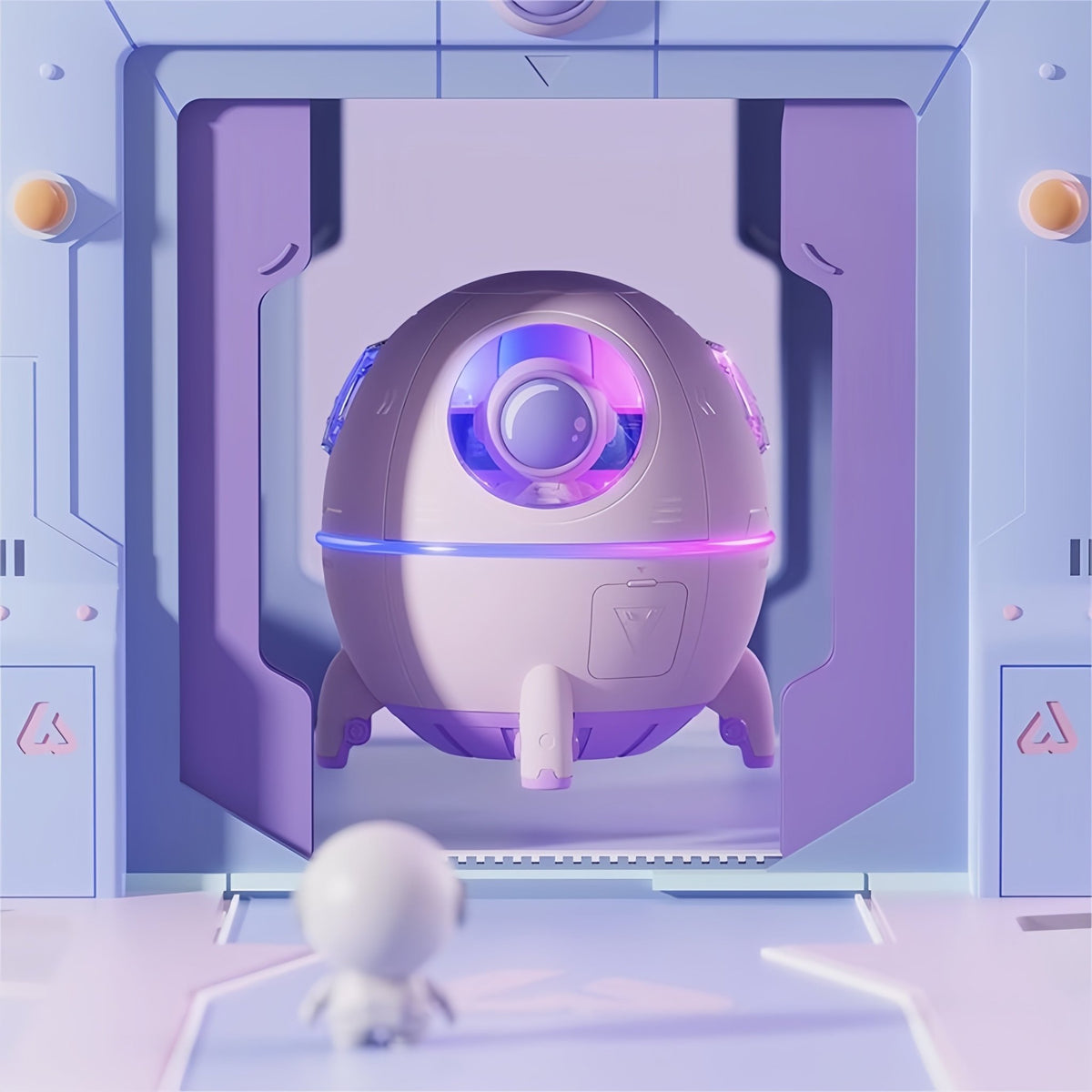 Creative Astronaut Humidifier with Space Capsule Design - Style and Comfort Combined