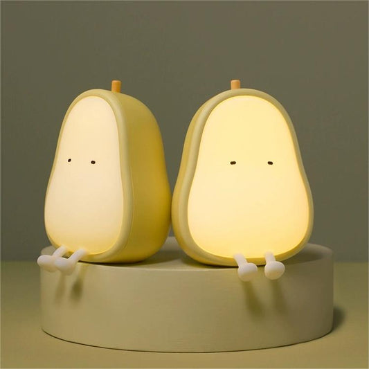 Pear Silicone Night Light with Adjustable Lighting - Create the Perfect Ambiance