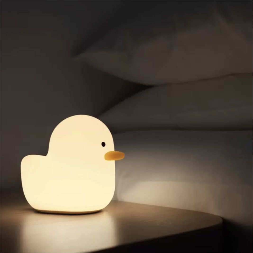 Duck Silicone Sleep Lamp with Pat Control - Soft Glowing Companion for Peaceful Sleep