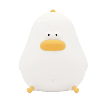Chubby Chicken Silicone Pat Control Night Light - Eye-Caring Bedside Lamp for Relaxing Sleep