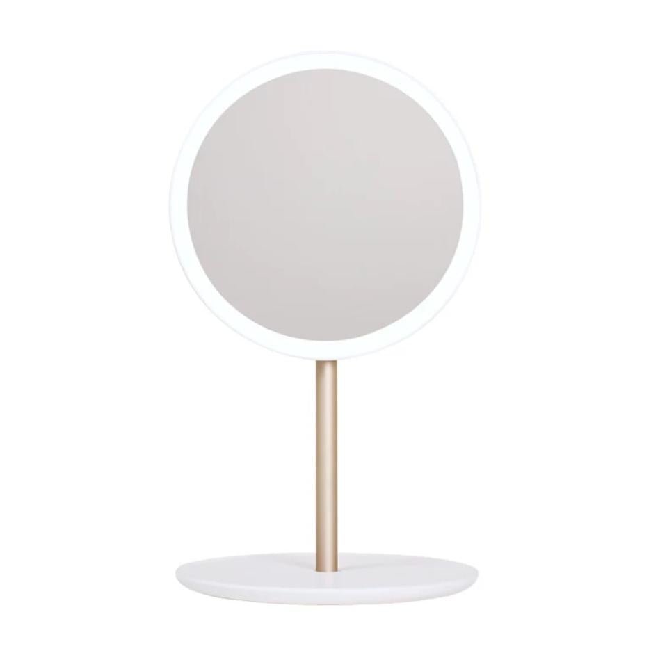 Foldable LED Vanity Mirror - Portable, Rechargeable, Travel-Friendly Makeup Mirror with Daylight Illumination